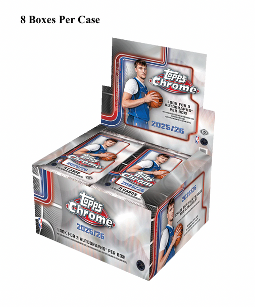 2025/26 Topps Chrome Basketball Jumbo Case