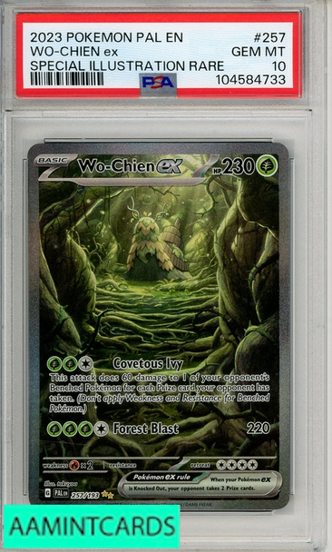 2023 POKEMON PAL EN-PALDEA EVOLVED WO-CHIEN EX #257 SIR PSA 10 GEM MT 104584733