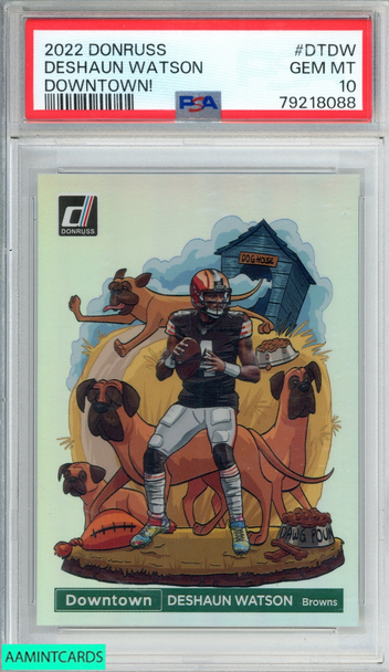 2022 PANINI DONRUSS DOWNTOWN DESHAUN WATSON #DTDW BROWNS PSA 10 GEM MT 79218088