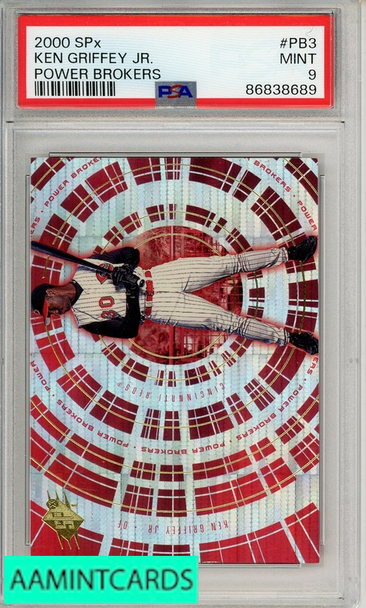 2000 SPX POWER BROKERS KEN GRIFFEY JR  #PB3  PSA 9 MINT 86838689
