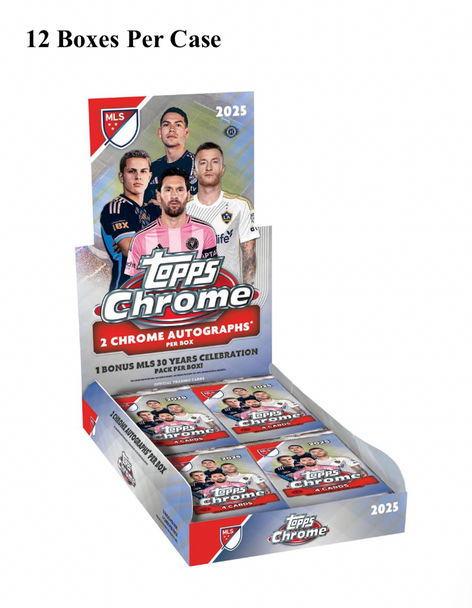 2025 Topps MLS Chrome Soccer Hobby Case