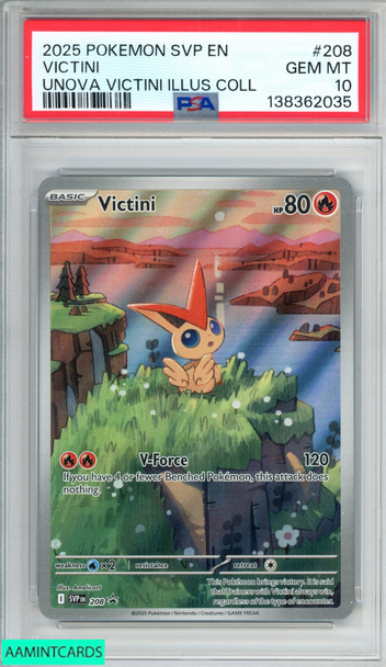 2025 POKEMON SVP BLACK STAR PROMO VICTINI #208 UNOVA VICTINI ILLUS COLL PSA 10 138362035