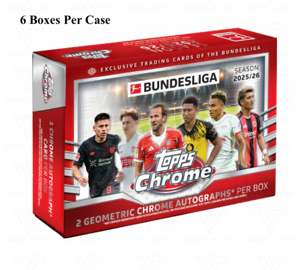 2025/26 Topps Chrome Bundesliga Soccer Breaker's Delight Case