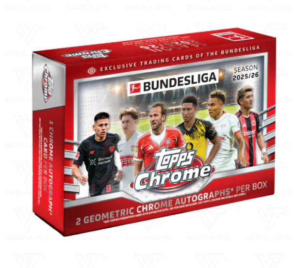 2025/26 Topps Chrome Bundesliga Soccer Breaker's Delight Box