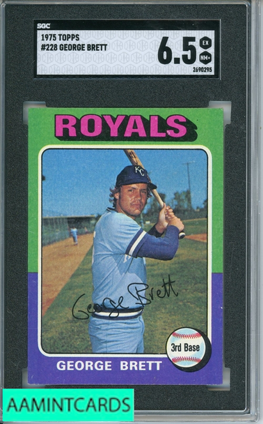 1975 TOPPS GEORGE BRETT #228 SGC 6.5 2690295