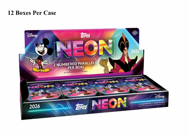 2026 Topps Disney Neon Hobby Case - PRESALE