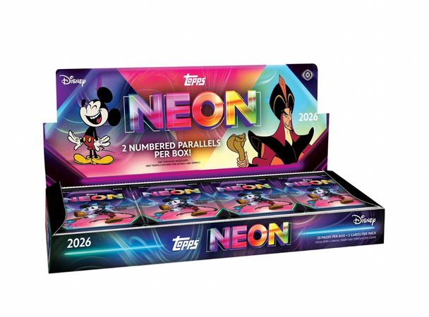 2026 Topps Disney Neon Hobby Box - PRESALE