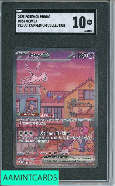 2023 POKEMON PROMO MEW EX #053 SGC 10 1384345