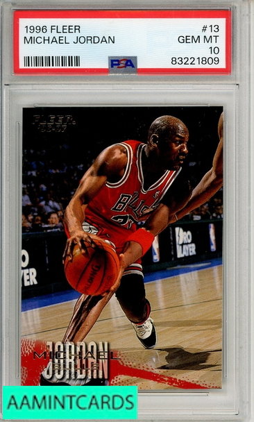 1996 FLEER MICHAEL JORDAN #13 PSA 10 GEM MT 83221809
