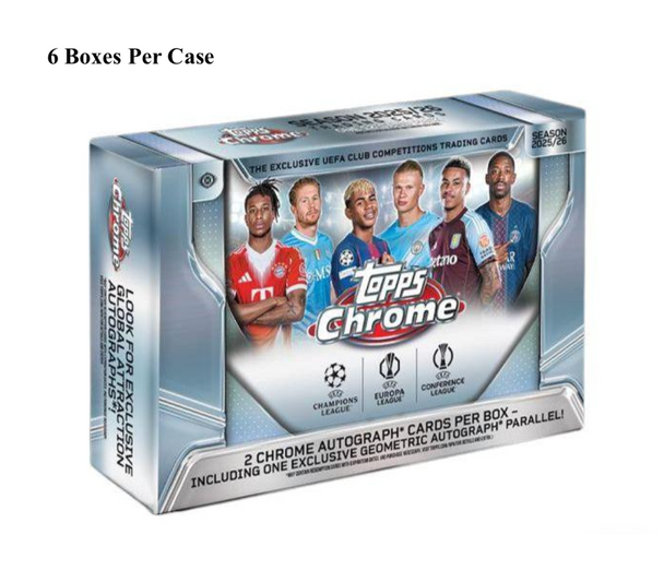 2025/26 Topps UEFA Club Competitions Chrome Soccer Delight Case