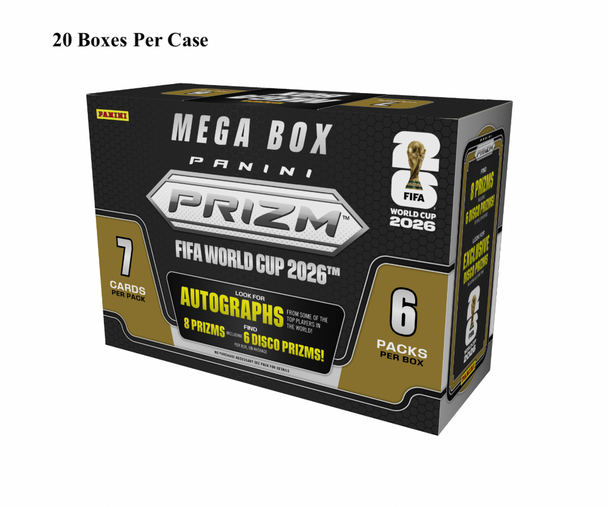 2026 Panini Prizm World Cup Soccer Hobby Mega Case - PRESALE