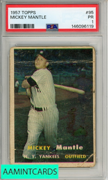 1957 TOPPS MICKEY MANTLE #95 PSA 1 PR 146096119