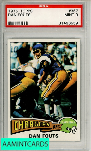 1975 TOPPS DAN FOUTS #367 PSA 9 MINT 31496559