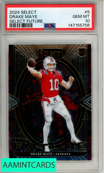 2024 PANINI SELECT SELECT FUTURE DRAKE MAYE #5 PSA 10 GEM MT RC 147155756