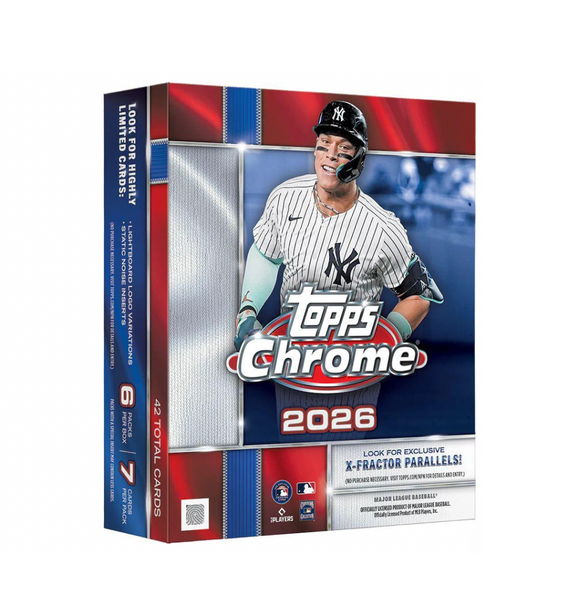 2026 Topps Chrome Baseball Mega Box - PRESALE