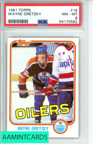 1981 TOPPS WAYNE GRETZKY #16 PSA 8 NM-MT 59175582