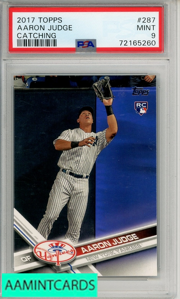 2017 TOPPS AARON JUDGE #287 PSA 9 MINT RC 72165260