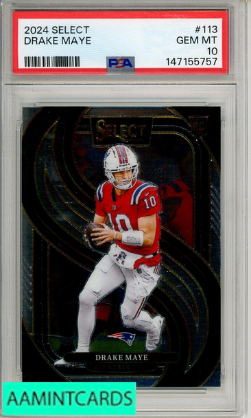 2024 PANINI SELECT DRAKE MAYE #113 PSA 10 GEM MT RC 147155757