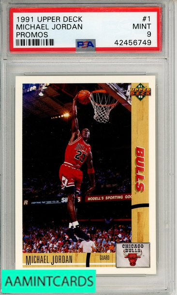 1991 UPPER DECK PROMOS MICHAEL JORDAN #1 PROMOS PSA 9 MINT 42456749