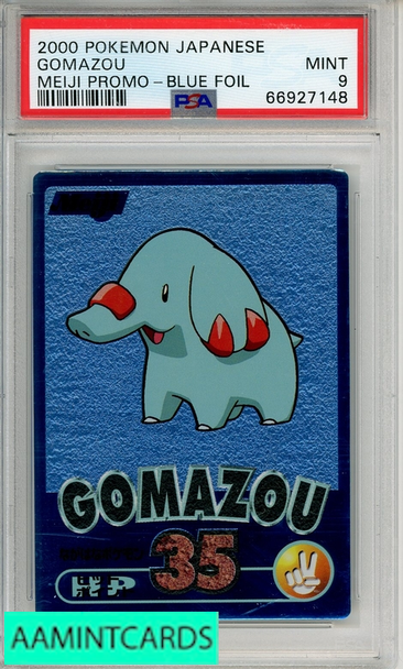 2000 POKEMON JAPANESE MEIJI PROMO GOMAZOU # MEIJI PROMO-BLUE FOIL PSA 9 MINT 66927148