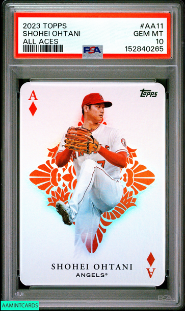 2023 TOPPS ALL ACES SHOHEI OHTANI #AA11 ANGELS PSA 10 GEM MT 152840265