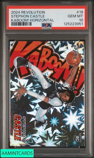 2024 PANINI REVOLUTION KABOOM! HORIZONTAL STEPHON CASTLE #19 RC PSA 10 GEM MT 125223951