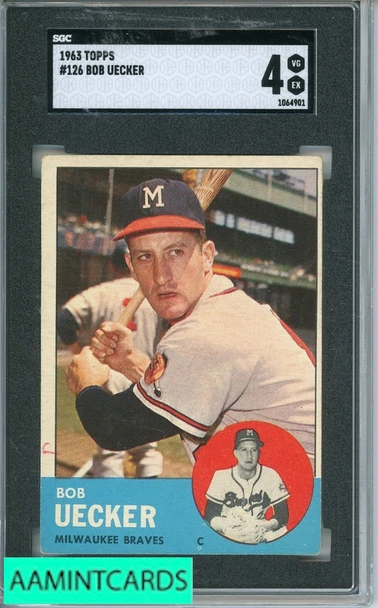 1963 TOPPS BOB UECKER #126 SGC 4 1064901