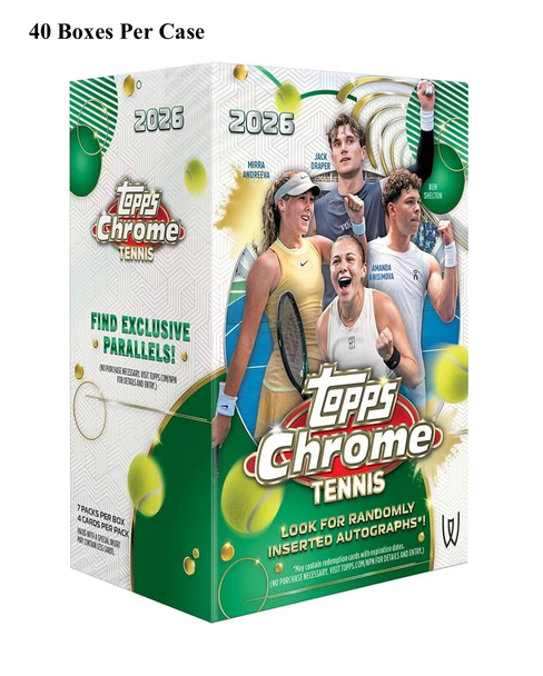 2026 Topps Chrome Tennis Blaster Case