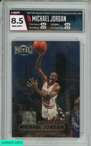 1997 SKYBOX METAL UNIVERSE CHAMPIONSHIP MICHAEL JORDAN #23 BULLS HOF HGA 8.5 GUL7ZZRI2G