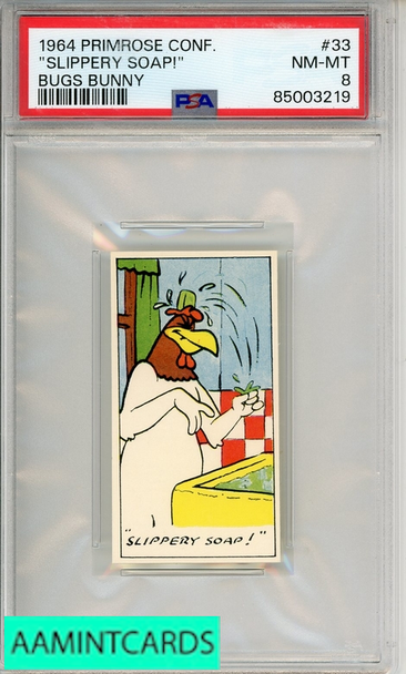 1964 PRIMROSE CONFECTIONERY BUGS BUNNY SLIPPERY SOAP! #33 FOGHORN PSA 8 NM-MT 85003219