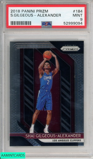 2018 PANINI PRIZM SHAI GILGEOUS-ALEXANDER #184 ROOKIE