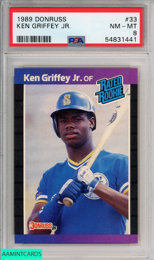 Ken Griffey Jr. Seattle Mariners 1989 Donruss # 33 Rookie Card