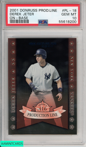 1997 DONRUSS ELITE DEREK JETER #24 NEW YORK YANKEES HOF PSA 9 MINT