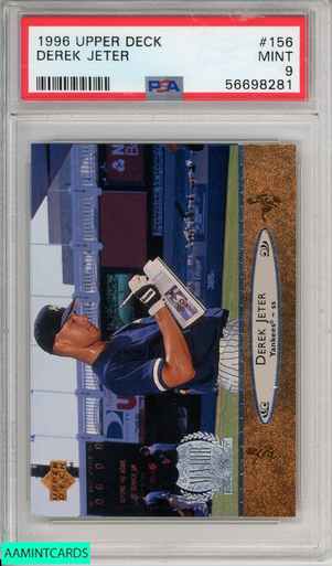 1996 STUDIO DEREK JETER #33 NEW YORK YANKEES HOF PSA 9 MINT 56370143 - AA  Mint Cards