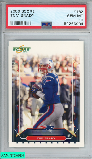 2010 Tom Brady Score Card 176 GEM MINT Condition 