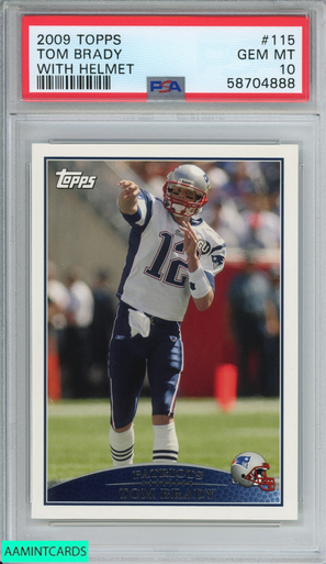 Mavin  Tom Brady 2009 Topps Commemorative Patriots 2000 NFL Draft Patch  Card