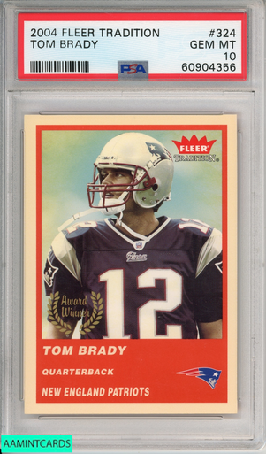 2004 Genuine Article Tom Brady Sick Patch S/N 136/150