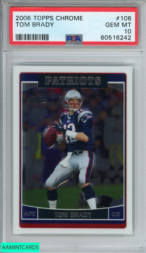 2006 Topps Finest Tom Brady #105 - Legends Fan Shop