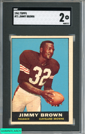 : 1961 Topps # 71 Jim Brown Cleveland Browns-FB