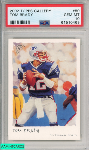 2002 TOPPS CHROME TOM BRADY #100 NEW ENGLAND PATRIOTS PSA 10 GEM MT 27341062