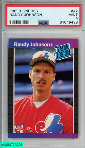 1989 Donruss Randy Johnson #42 PSA 7 NM Near Mint Rated Rookie Card 336