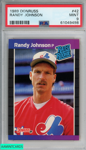 Randy Johnson Montreal Expos 1989 Donruss # 42 Rookie Card