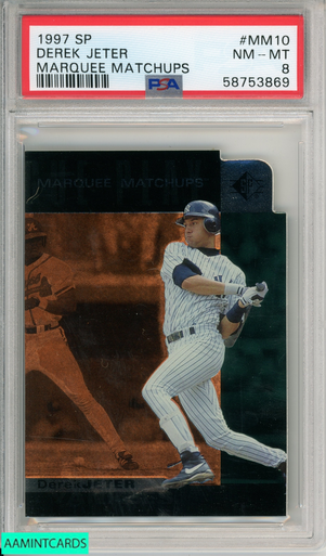 1997 SCORE STAND AND DELIVER DEREK JETER #9 NEW YORK YANKEES HOF PSA 8  NM-MT 60838859