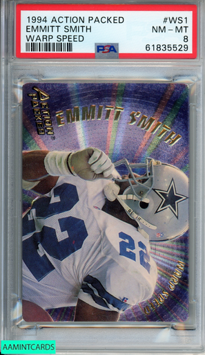 1990 ACTION PACKED TROY AIKMAN #51 DALLAS COWBOYS HOF PSA 8 NM-MT 61835335  - AA Mint Cards