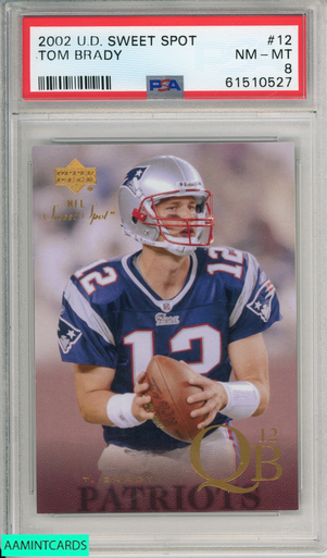 2001 UPPER DECK ROOKIE FX TOM BRADY #54 NEW ENGLAND PATRIOTS PSA 7