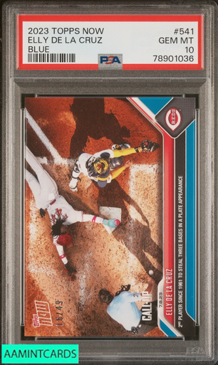 2023 TOPPS NOW ELLY DE LA CRUZ #541 BLUE 16 OF 45 ROOKIE