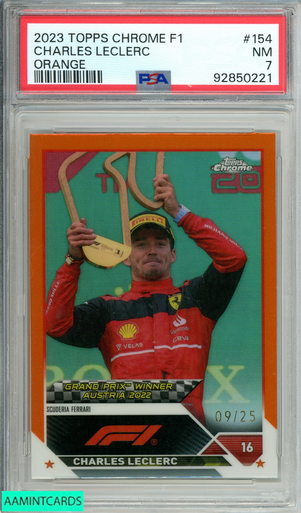 CHARLES LECLERC SIGNED F1 TOPPS FLAGSHIP RELIC 2022 TRADING