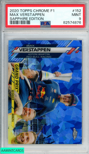 2020 TOPPS CHROME FORMULA 1 SAPPHIRE EDITION MAX VERSTAPPEN #152
