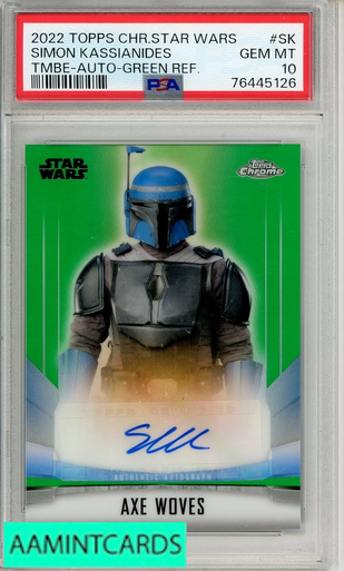 2022 TOPPS CH STAR WARS MANDO BESKAR AUTO KASSIANIDES #SK