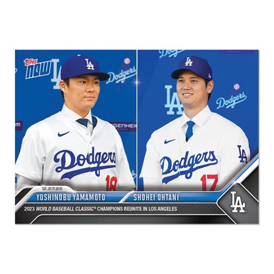 2023 Topps Now Yoshinobu Yamamoto Shohei Ohtani #OS26 Rookie RC
